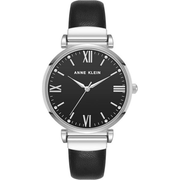 AK-5092GPBK 36 mm Strap Round Ladies Watch, Black
