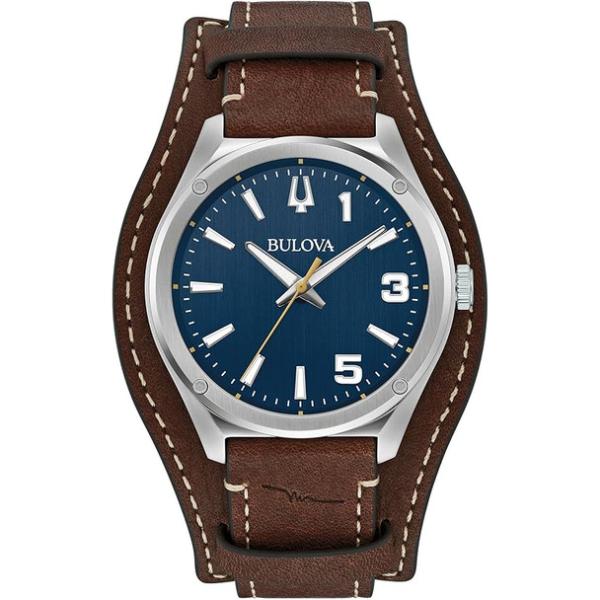 96A313 Marc Anthony Sport Leather Round Mens Watch, Blue