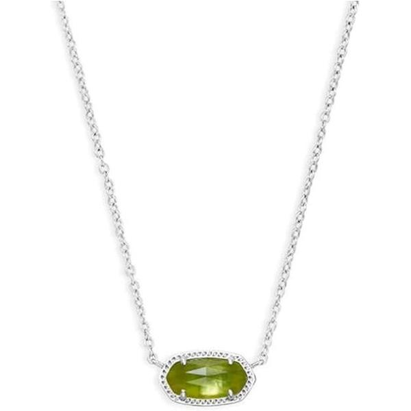 4217717622 Elisa Silver Peridot Necklace