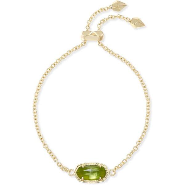 4217715346 Elaina Adjustable Chain Bracelet - Peridot Illusion