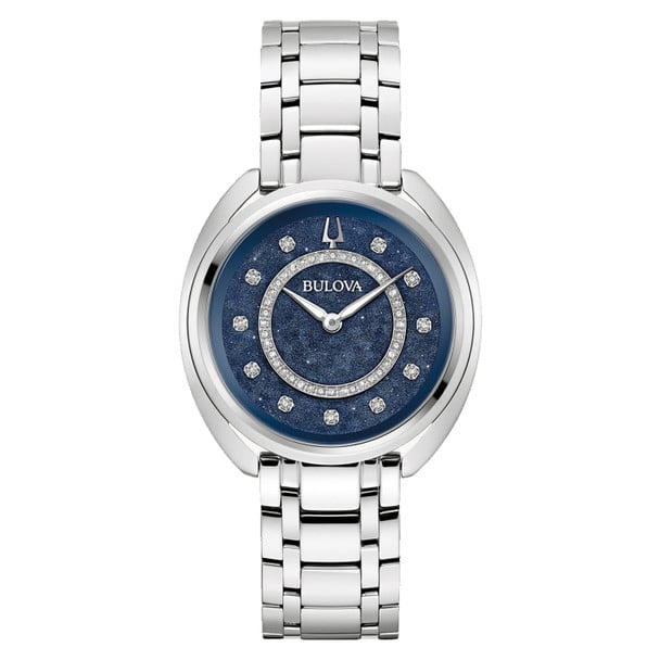 96X160 34 mm Ladies Classic Round Duality Watch, Blue