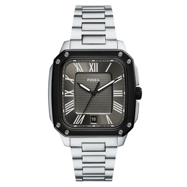 FS6122 42 mm Mens Crosby Rectangle Watch, Gray