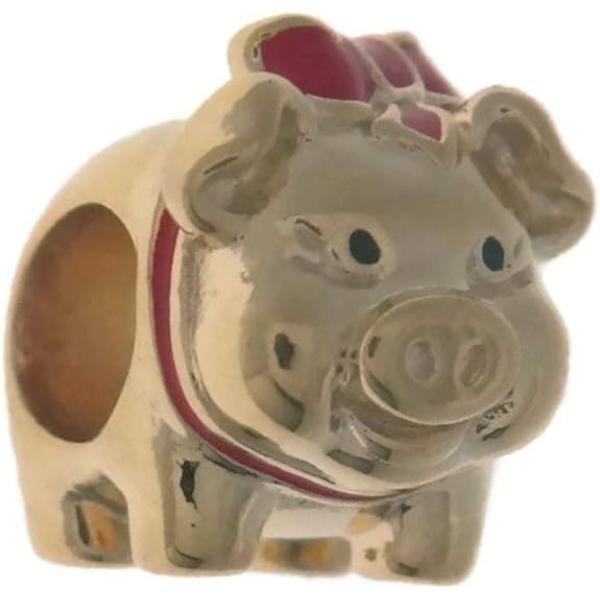 767815ENMX Piggy Bank Charm - 18k Gold Plated