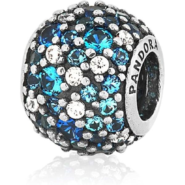 791261NSBMX Sky Mosaic Pave Charm for Women