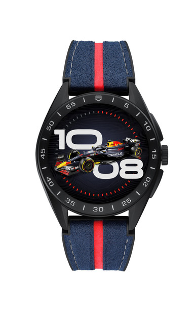 SBR8A80.EB0365 E4 Connected Caliber x Oracle Red Bull Racing Edition Watch for Men, Blue & Red