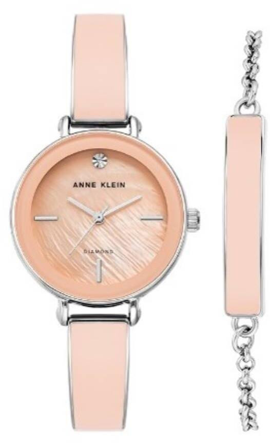 AK3621PKST Stainless Steel Watch  Bracelet for Ladies  Pink  Silver