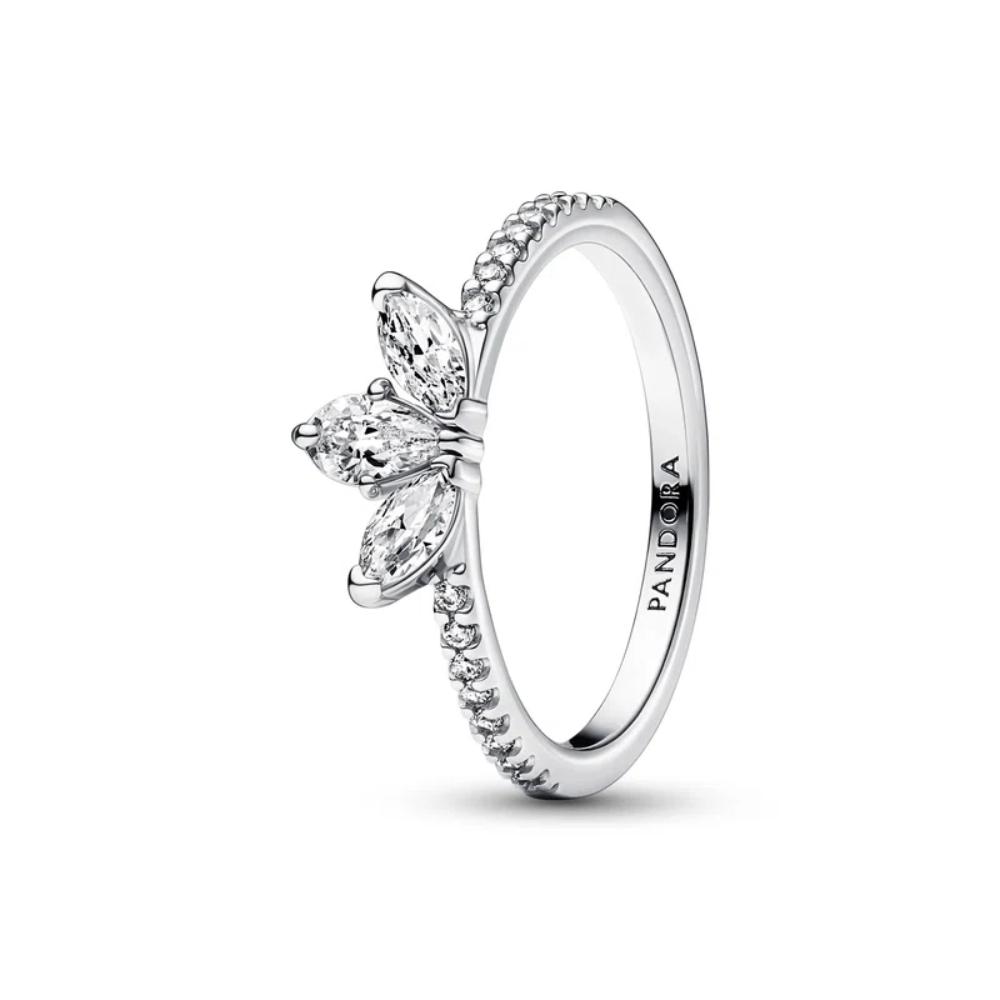 192392C01-52 Sparkling Herbarium Cluster Ring - Size 12