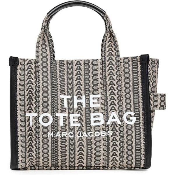 H077M01RE21-261 The Monogram Small Tote Bag, Beige & Multi Color