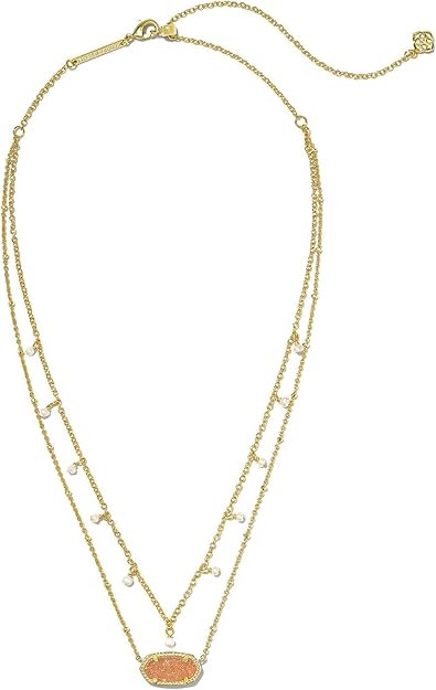 9608867277 Womens Elisa Gold Pearl Multi Strand Necklace