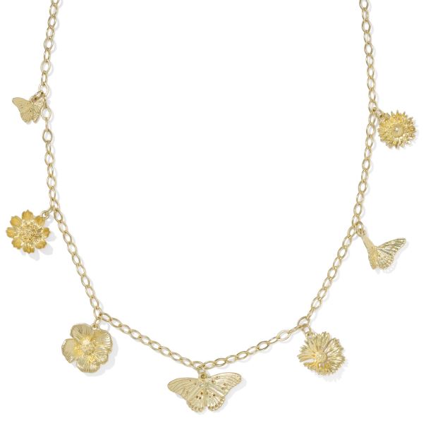 9608889350 Cailey Gold Charm Necklace