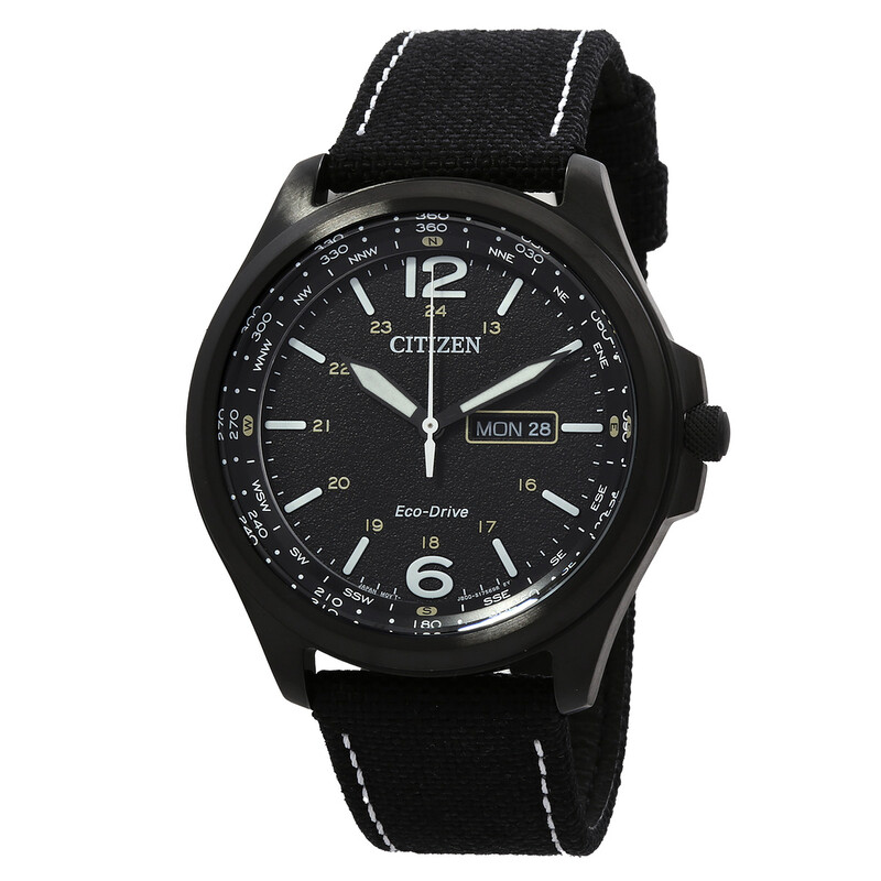 AW0115-03E Eco-Drive Black Dial Classic Mens Watch