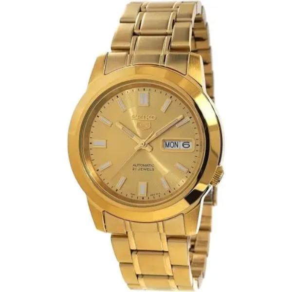 SNKK20K1  Series 5 Automatic Gold Dial Stainless Steel Mens Watch