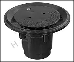 25527104000 Floor Inlet Fitting, Black