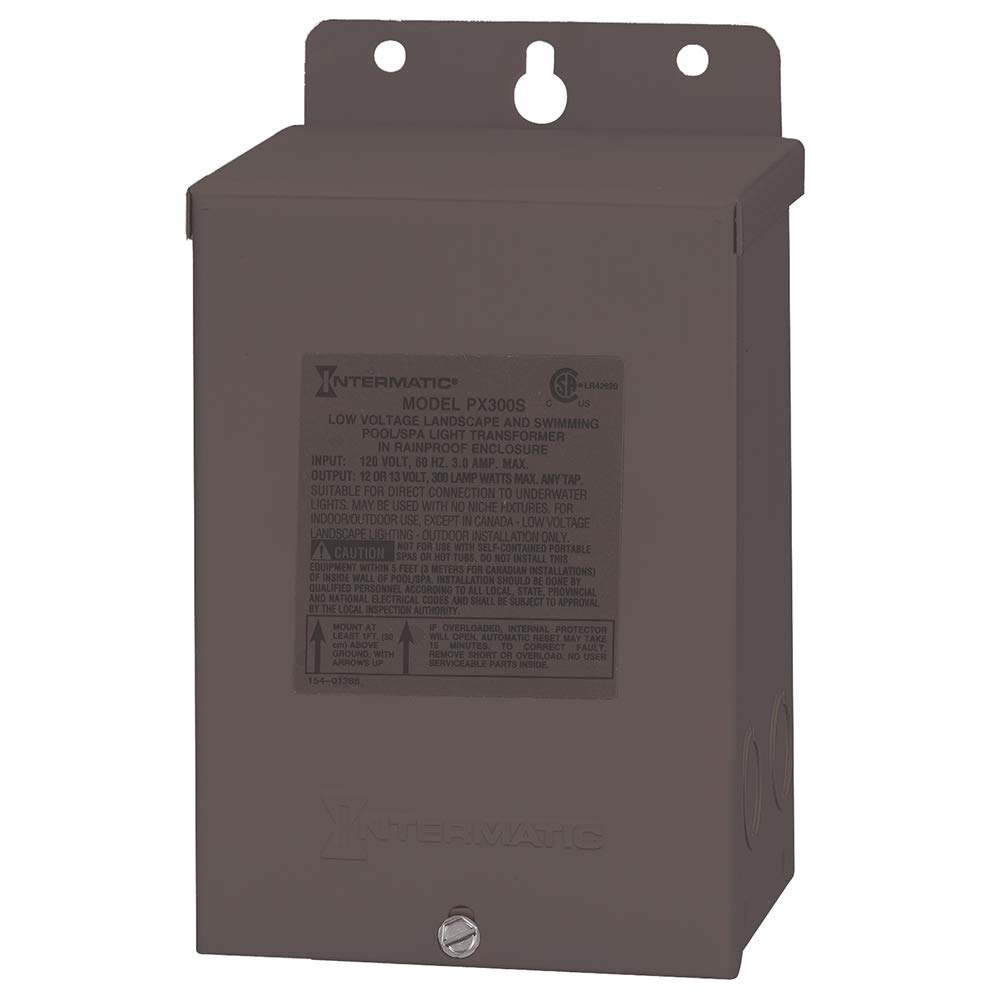 Picture of Intermatic PX300S 300 watt&#44; 12V Stainless Steel Safety Transformer