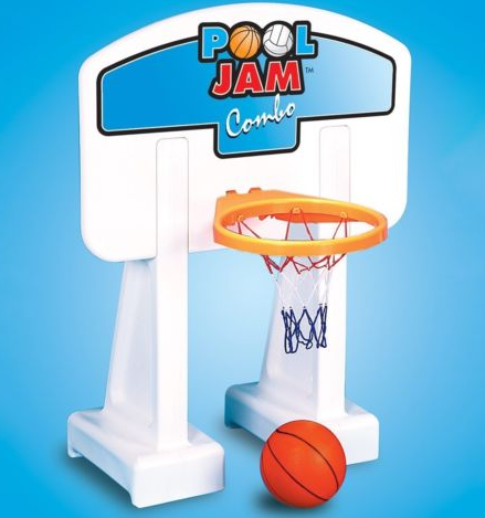 9190 Pool Jam Combo In-Ground Volleyball Basketball Game -  International Leisure Products