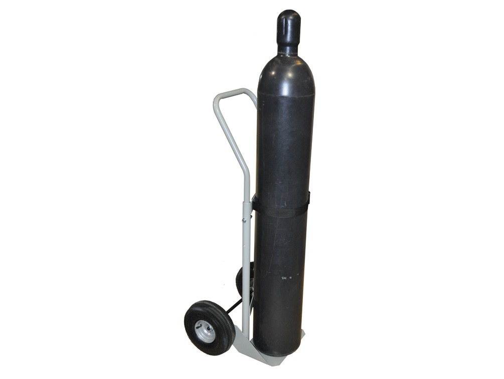 Picture of Justrite 35002 Single Cylinder Hand Truck&#44; 10.5 in. Pneumatic Wheels