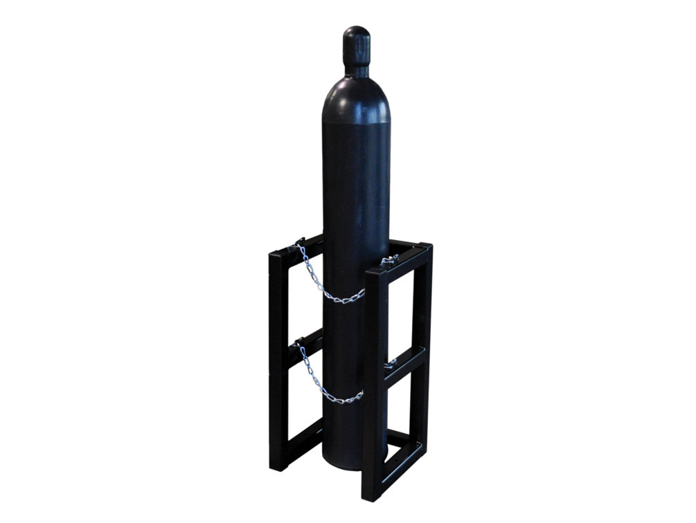 Picture of Justrite 35080 1 x 1 Gas Cylinder Barricade Rack&#44; 1 Cylinder