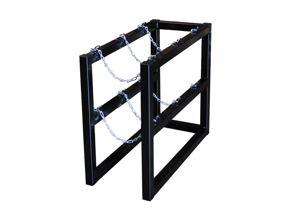 Picture of Justrite 35090 1 x 3 Gas Cylinder Barricade Rack&#44; 3 Cylinder