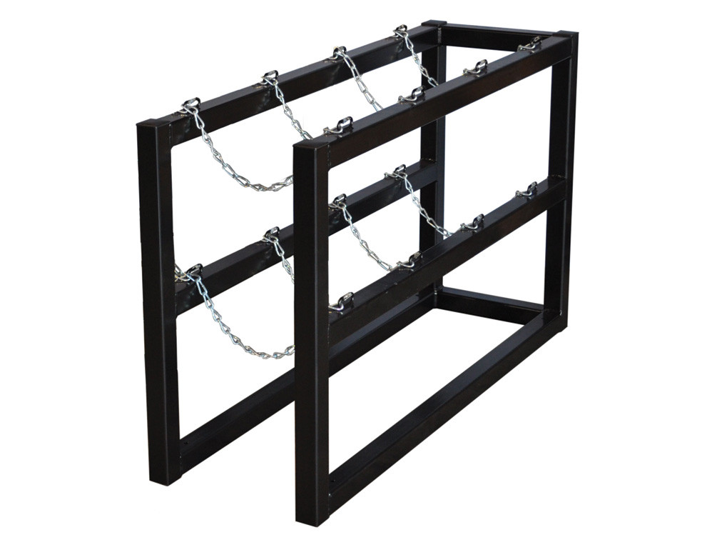 Picture of Justrite 35096 1 x 4 Gas Cylinder Barricade Rack&#44; 4 Cylinder