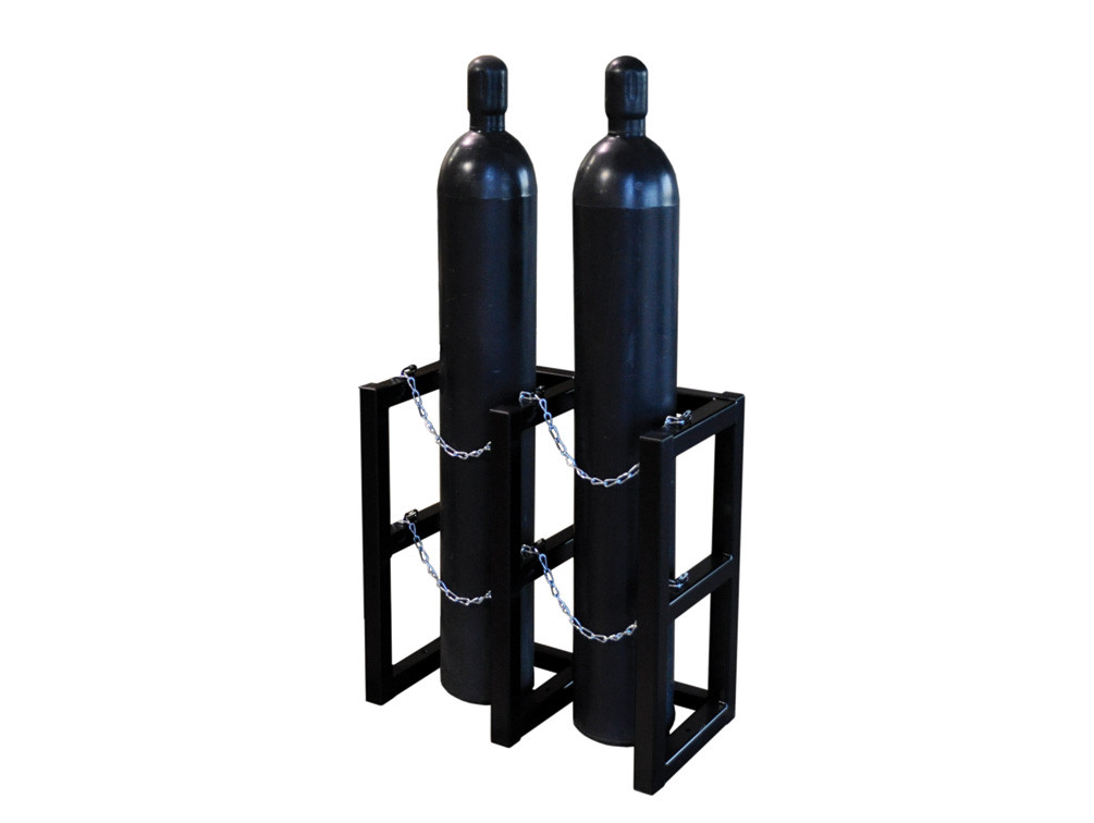 Picture of Justrite 35100 2 x 1 Gas Cylinder Barricade Rack&#44; 2 Cylinder