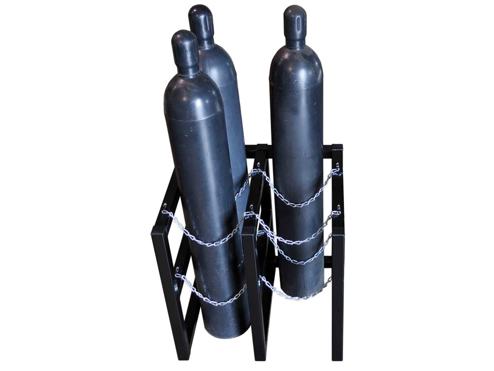 Picture of Justrite 35106 2 x 2 Gas Cylinder Barricade Rack&#44; 4 Cylinder