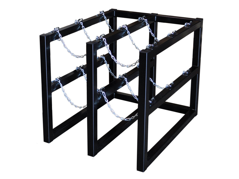 Picture of Justrite 35112 2 x 3 Gas Cylinder Barricade Rack&#44; 6 Cylinder