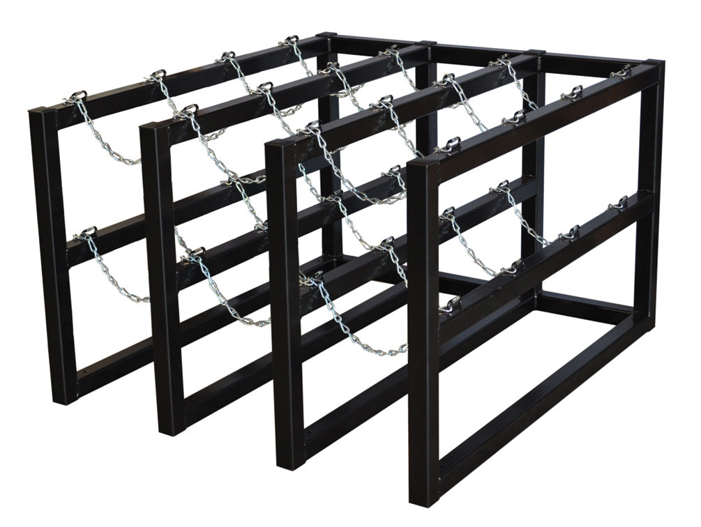 Picture of Justrite 35140 3 x 4 Gas Cylinder Barricade Rack&#44; 12 Cylinder