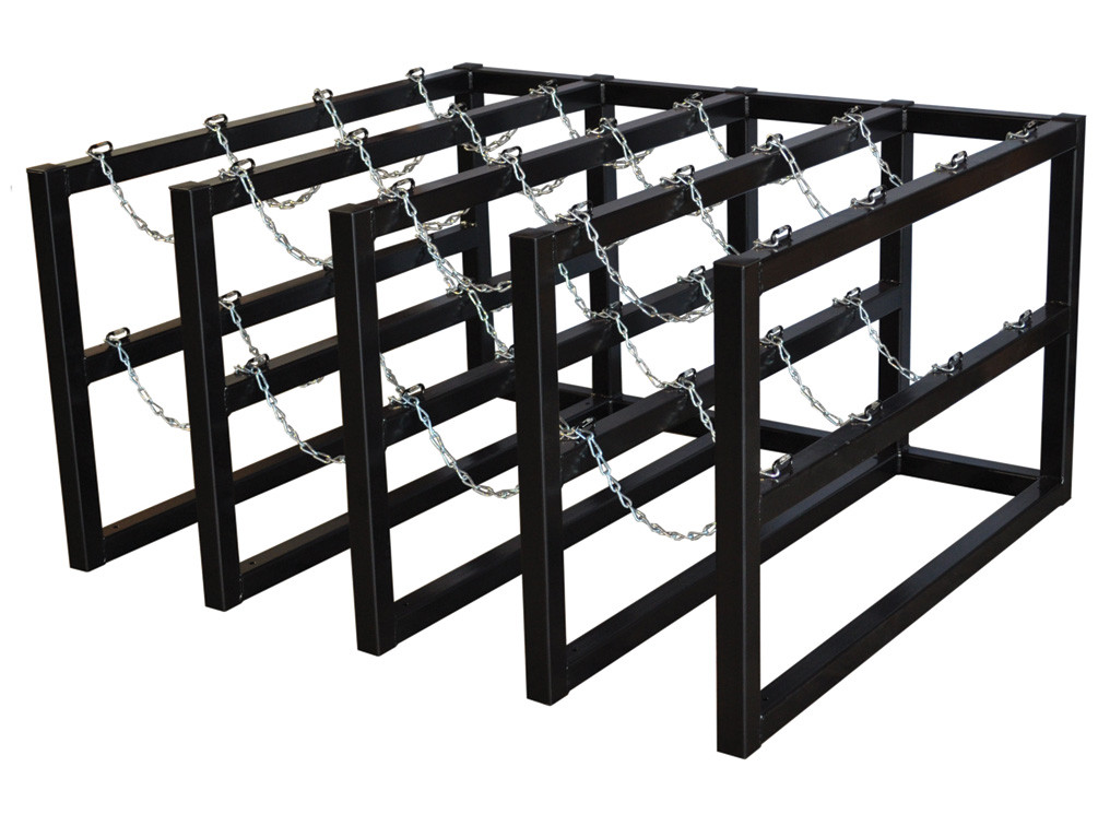 Picture of Justrite 35162 4 x 4 Gas Cylinder Barricade Rack&#44; 16 Cylinder