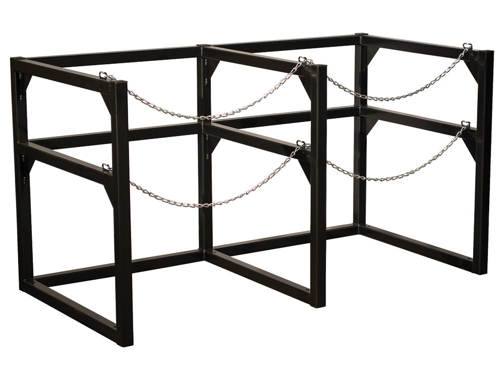 Picture of Justrite 35190 33 in. Gas Cylinder Barricade Rack&#44; 2 Cryogenic Cylinder