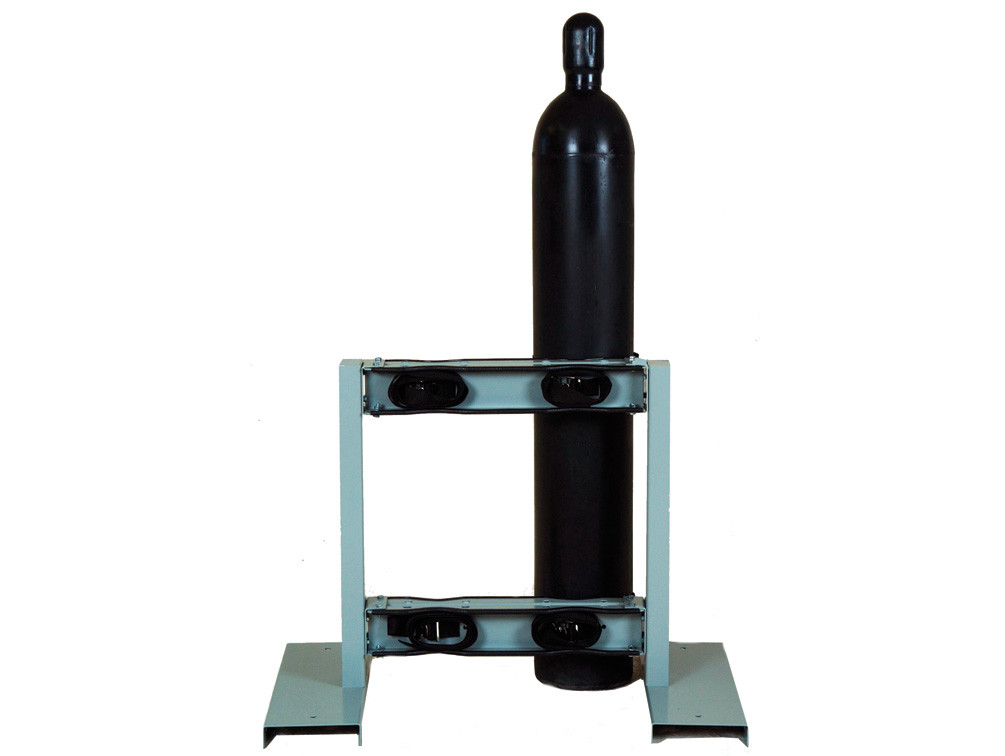 Picture of Justrite 35296 Back-to-Back Steel Gas Cylinder Stand&#44; 4 Cylinder