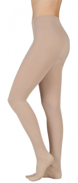 Picture of Juzo 2000AT53 I Soft 15-20 mmHg Open Toe Compression Pantyhose - Chocolate&#44; I - Extra Small