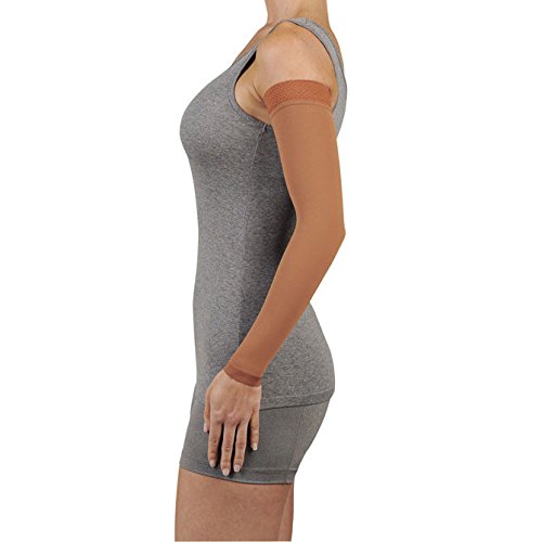 Picture of Juzo 2001CGLSB01 I Soft 20-30 mmHg Compression Arm Sleeve Long with Silicone Border - Prints&#44; I - Extra Small