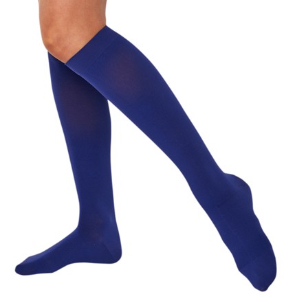 Picture of Juzo 2000ADFF09 IV 15-20 mmHg Soft Closed Toe Knee Highs - Navy&#44; Size IV - Pair