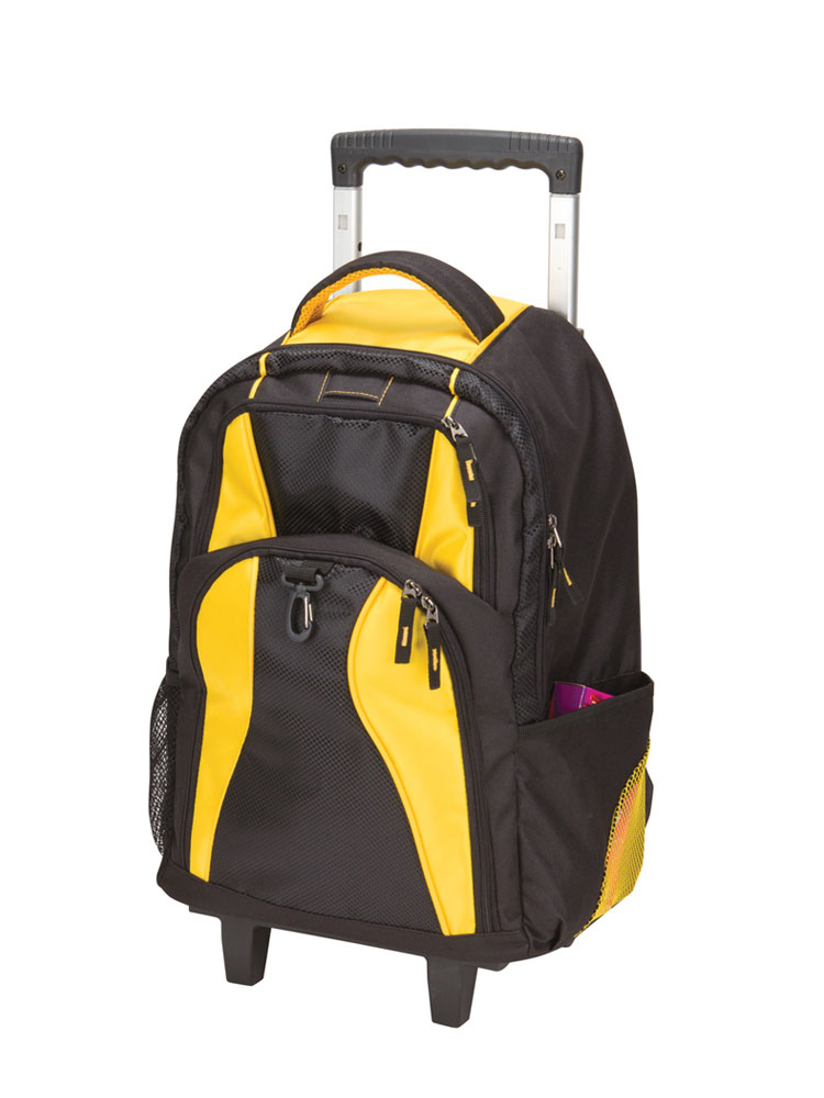 Picture of Buy Smart Depot G6423 Yellow The Elevated Wheeled Computer Backpack - Yellow