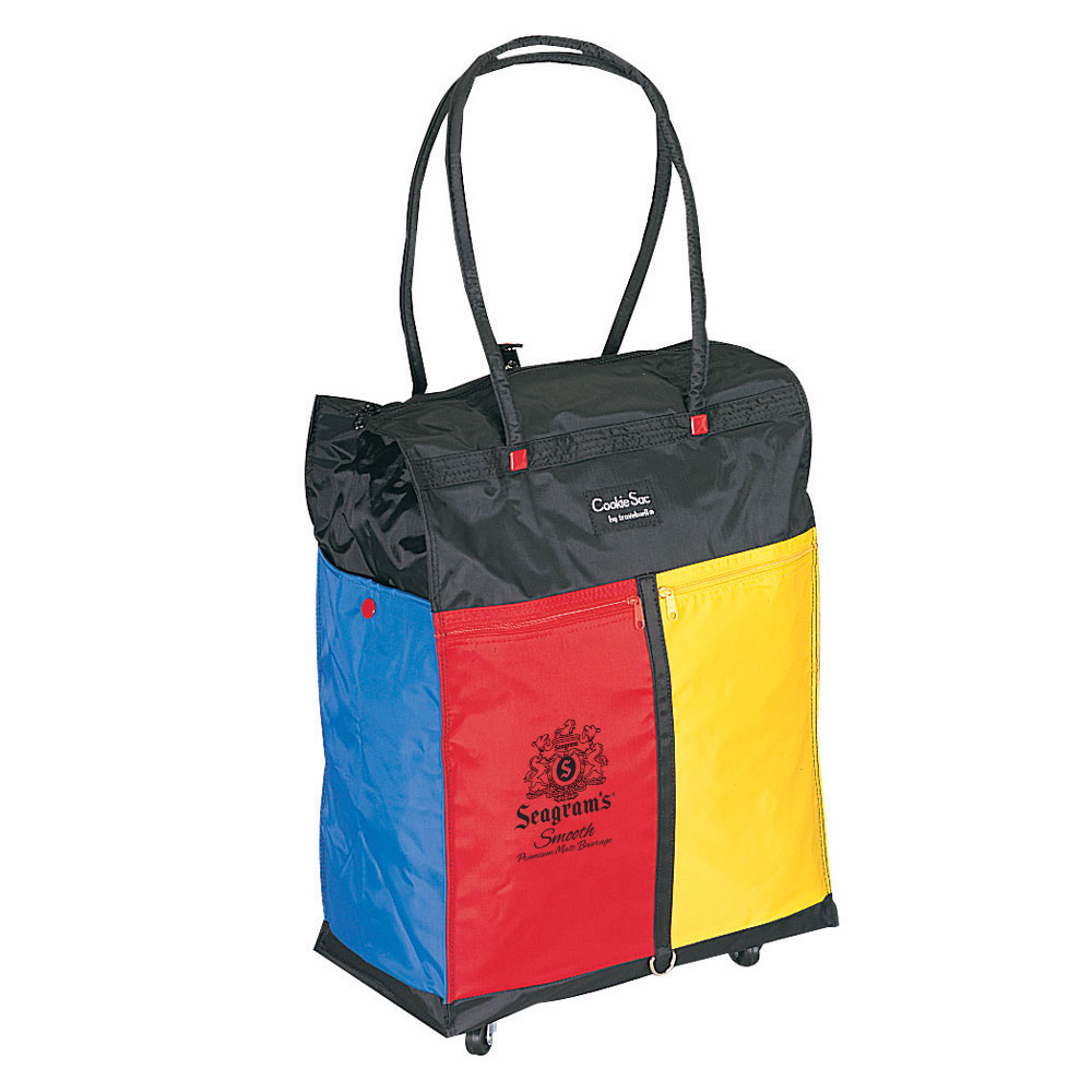 Picture of Buysmartdepot 1166C Black Shopping Tote with Wheels - Black