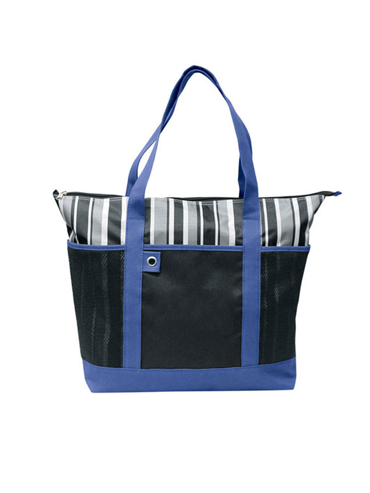 Stripped Tote - Blue