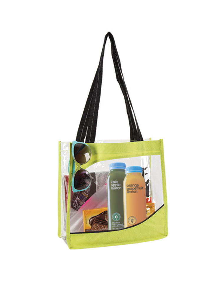 The Clarity Clear Tote Bag - Lime