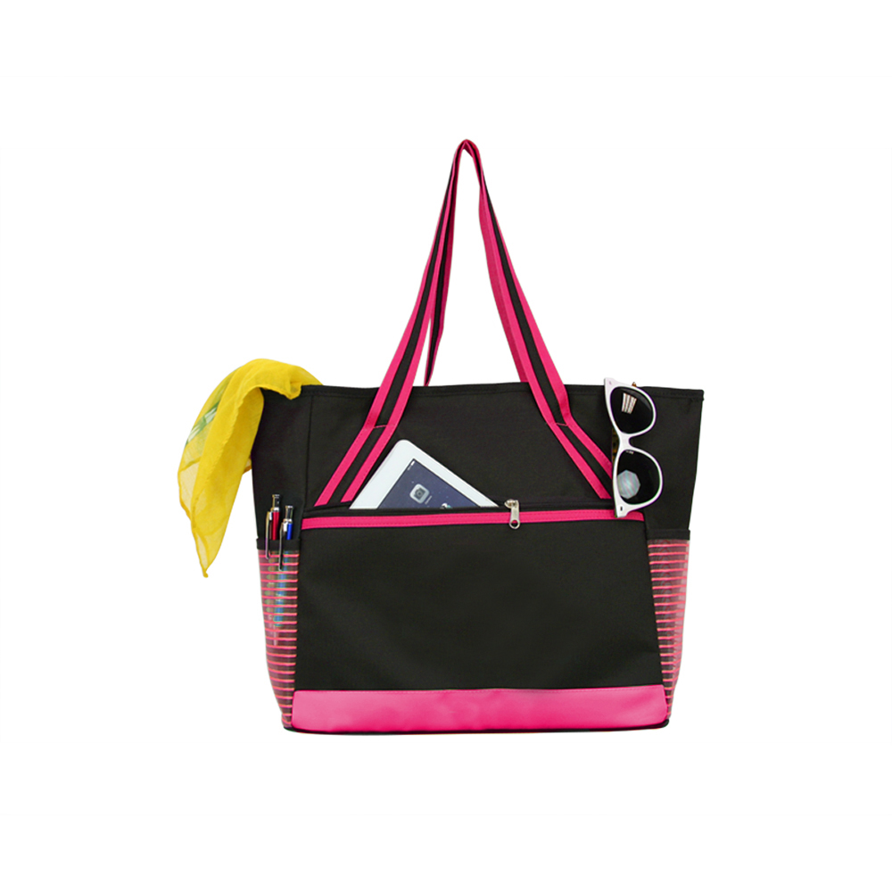 Chic Tablet Mesh Tote - Pink