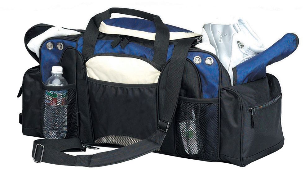 Picture of Buysmartdepot 9539 Blue Spacious Gym Sport Duffel with Shoe Pocket&#44; Blue - Large