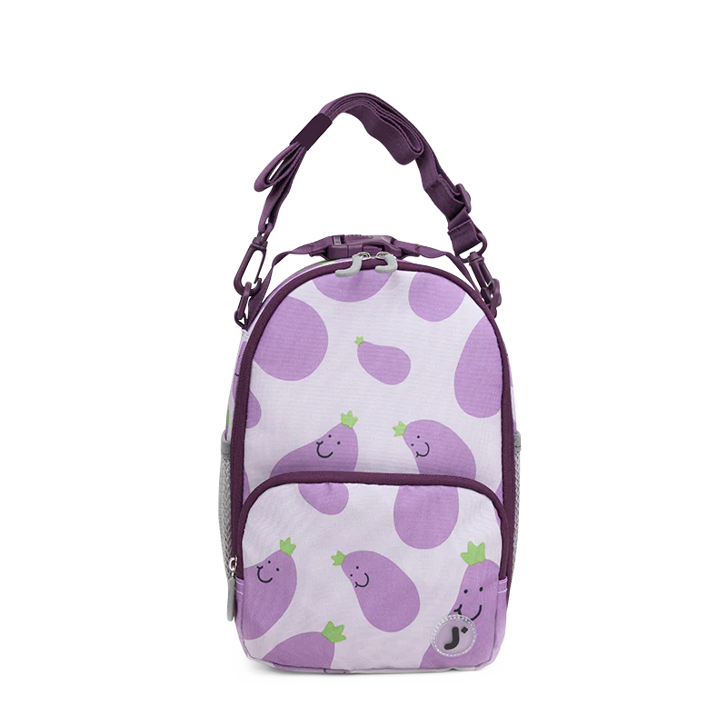 Picture of J World LB2201 MR EGGPLANT 5.7 Liter Cade Multi-Compartment Insulated Lunch Bag for Kids - Mr. Eggplant