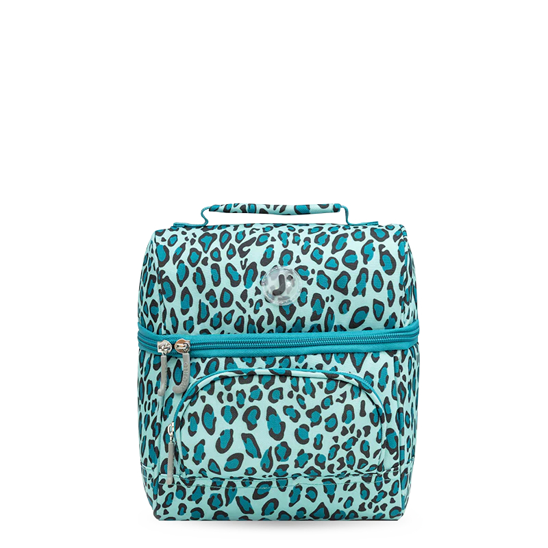 Picture of J World LB-03 MINT LEOPARD 6.19 Liter Women Corey Insulated Lunch Bag - Mint Leopard