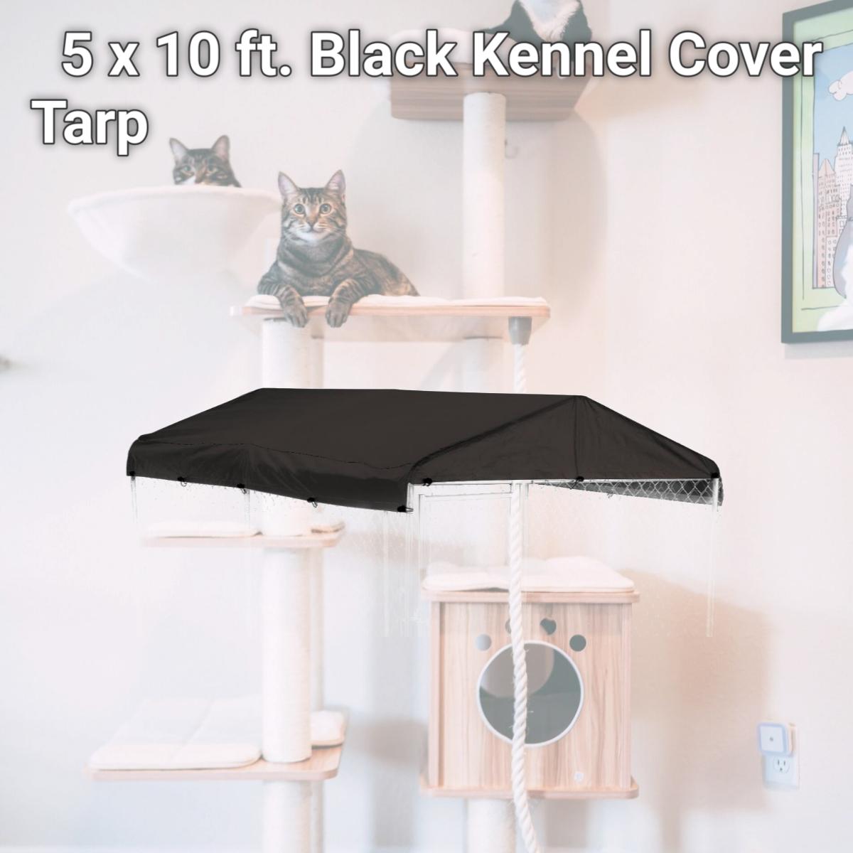 Picture of Jewett Cameron CL 51098B 5 x 10 ft. Black Kennel Cover Tarp