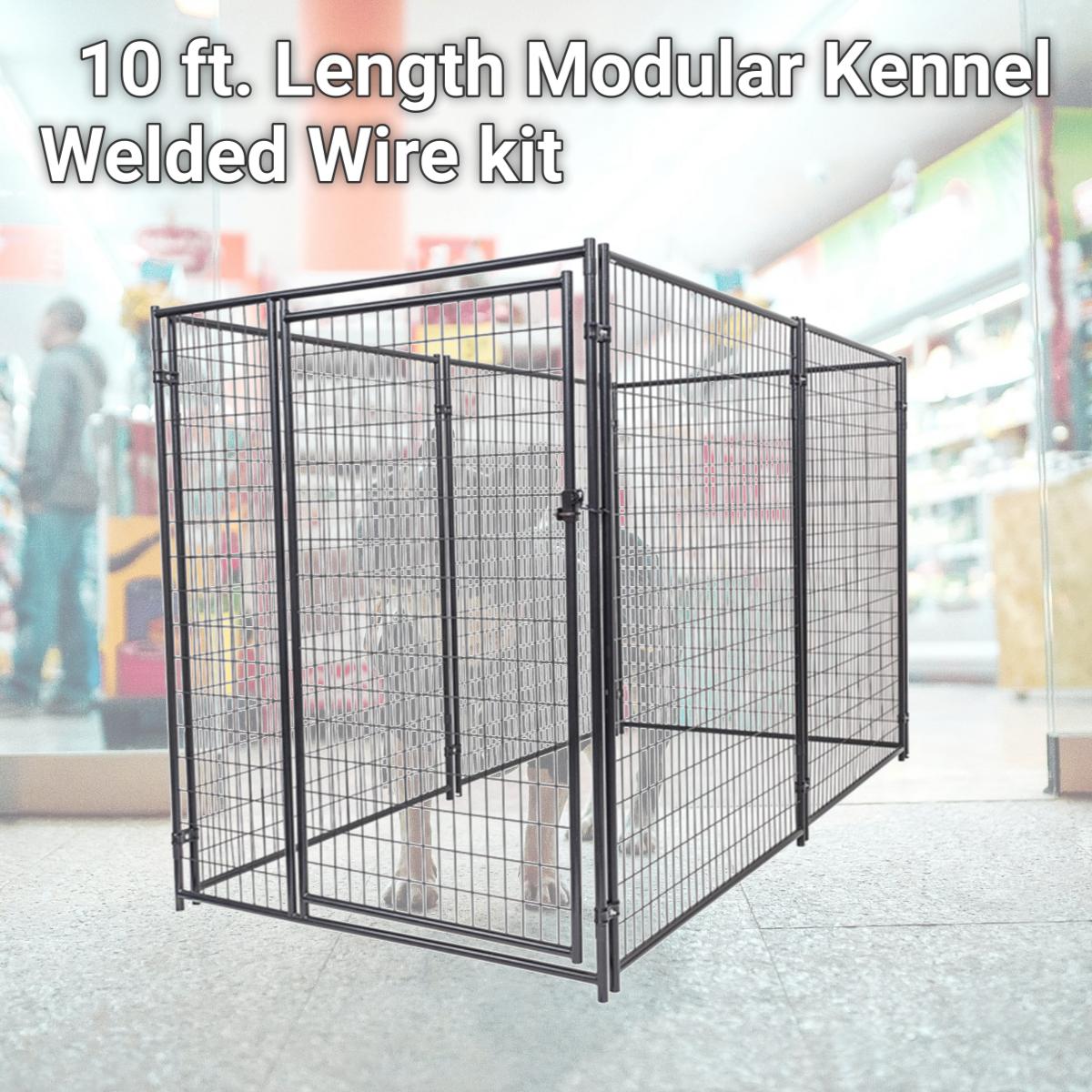 Picture of Jewett Cameron Company CL 66150 10 ft. Length Modular Kennel Welded Wire kit