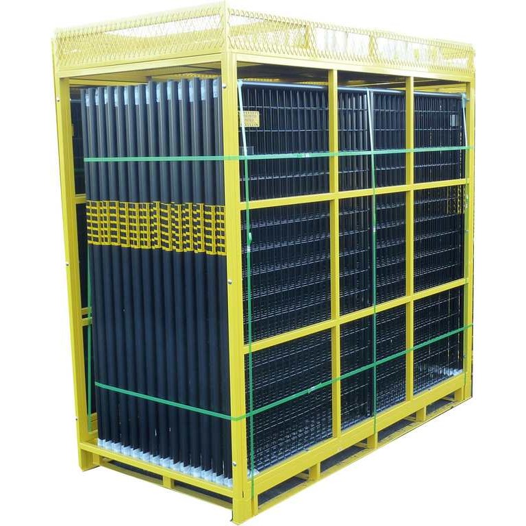 Picture of Jewett Cameron RF 12805 Perimeter Patrol Temporary Security Fence Panels&#44; Black & Yellow