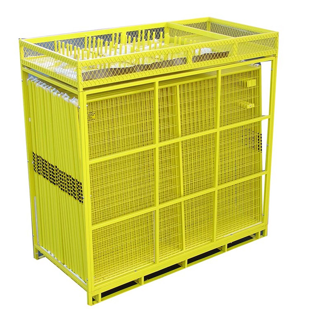 Picture of Jewett Cameron RF 12806 Perimeter Patrol Temporary Security Fence Panels, Yellow