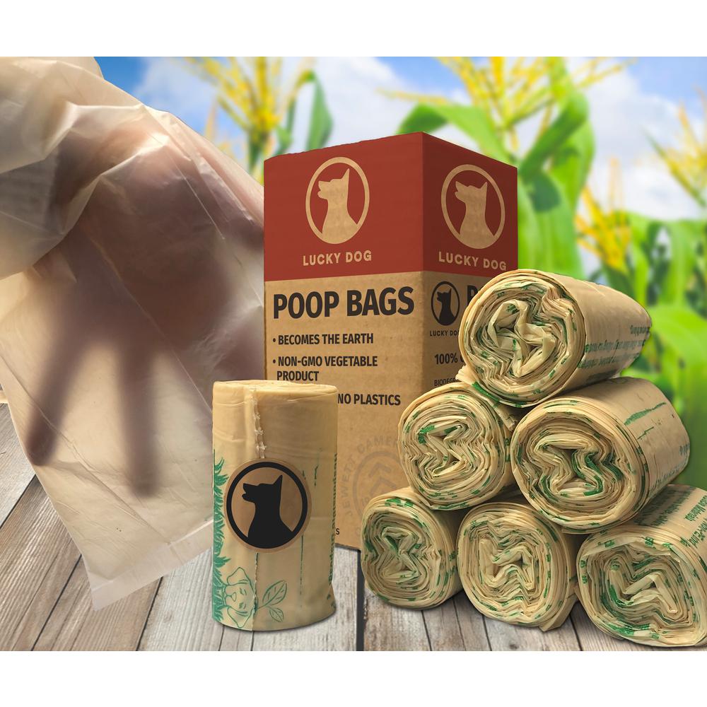 Picture of Lucky Dog PB2010-ZE008100 Zero Plastic Leakproof Poop Bags - 10 per Roll