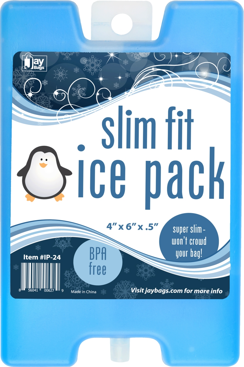 Picture of Jay Bags IP-24 Slim Fit Ice Pack, Blue - Small - 24 Piece