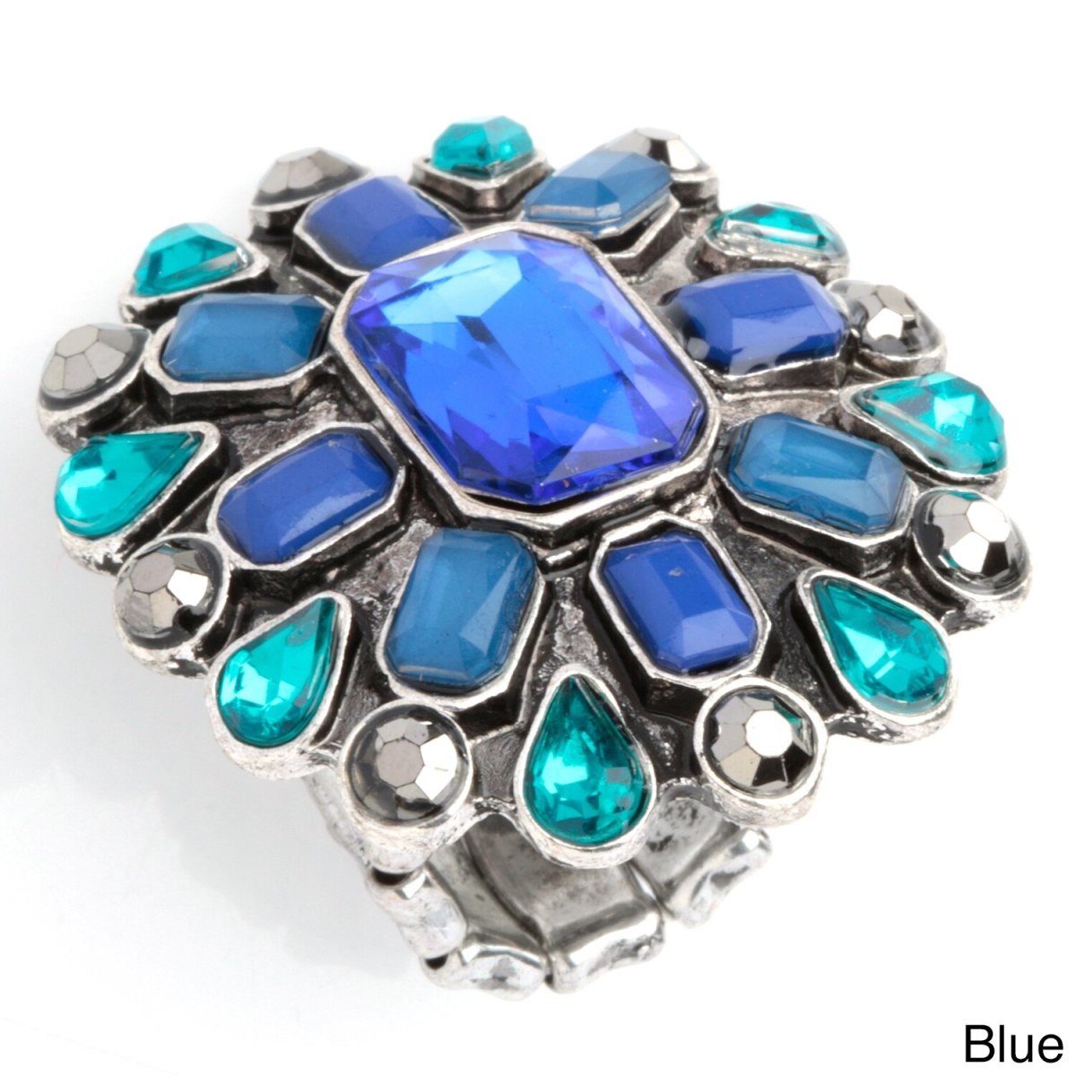 Picture of Alexa Starr  7590-R-Blue Statement Stretch Ring