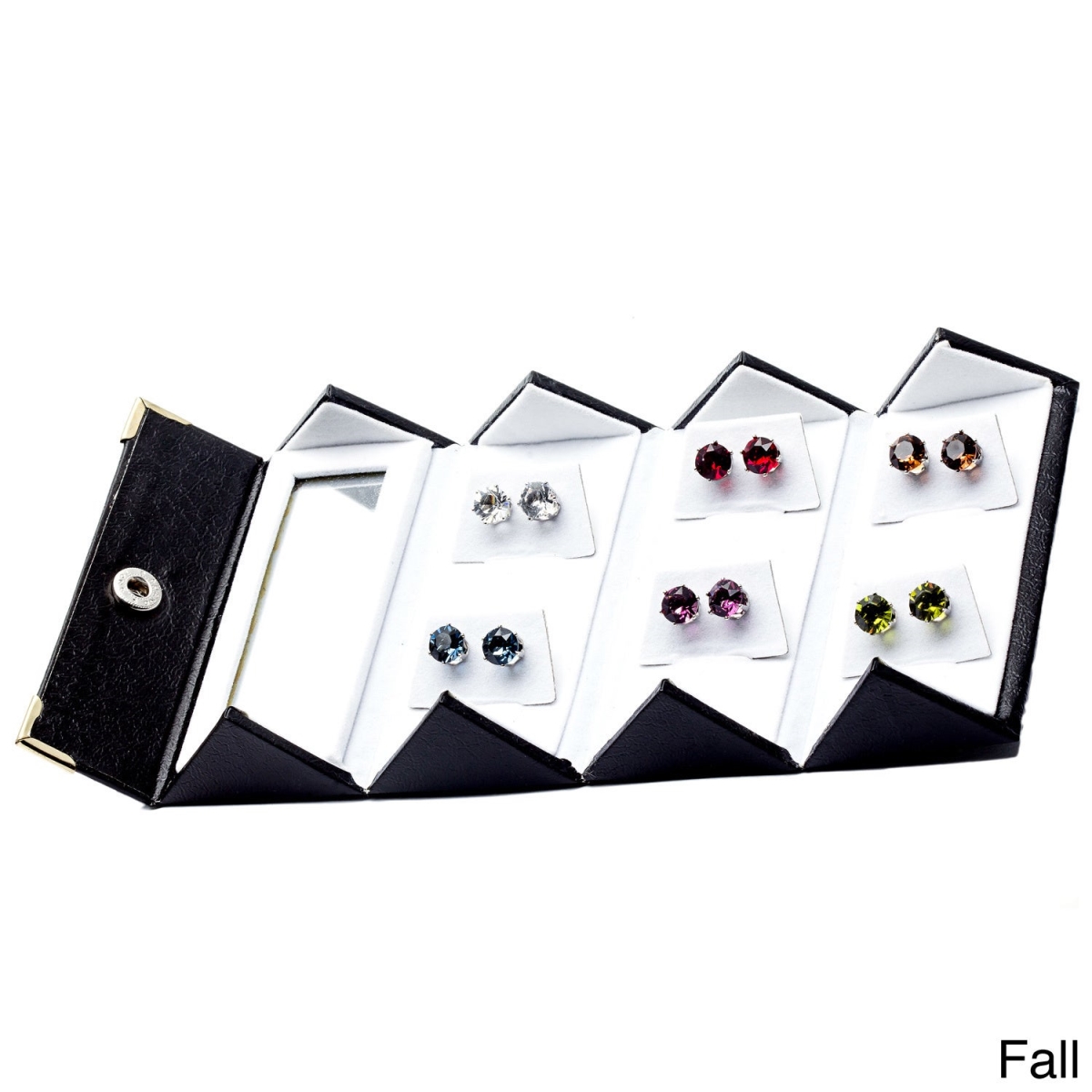 Picture of Alexa Starr  B7825/SIL 8mm Crystal Stud Earrings Made with Austrian Crystal Elements (Set of 6)