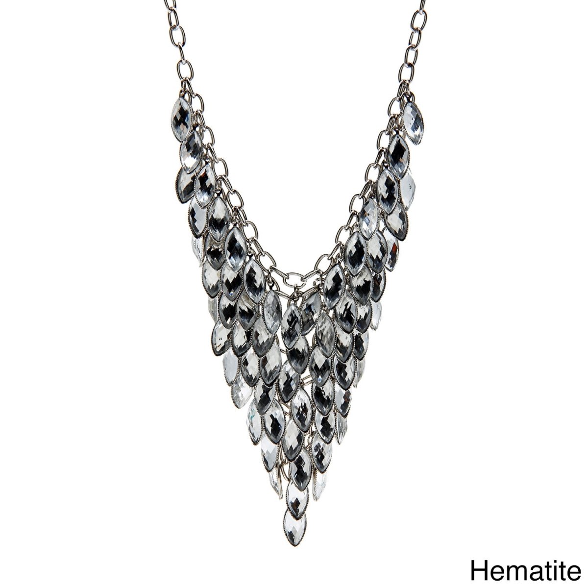 Picture of J&H Designs 6829/N/HEM Colored Faceted Lucite Bib Necklace